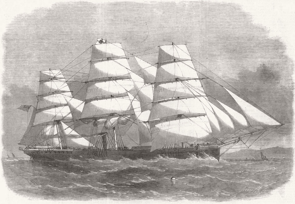 LONDON. New Iron Ship, built for Australian trade, money Wigram Blackwall 1864